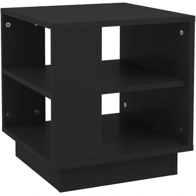 Image of vidaXL Coffee Table Black 40x40x43 cm Engineered Wood