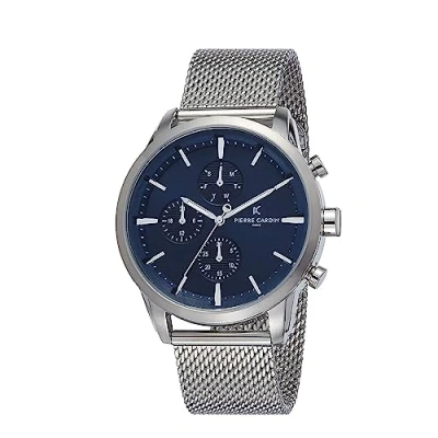 Image of Pierre Cardin Men&#039;s Multi Dial Quartz Watch with Stainless Steel Strap PC902741F105