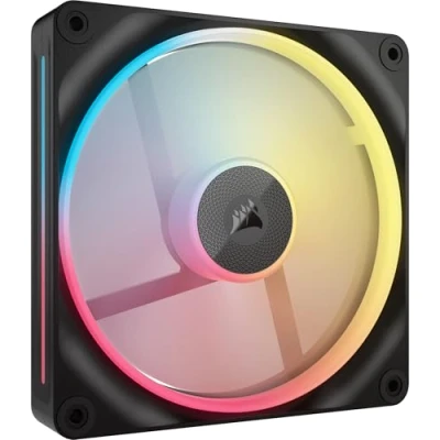 Image of Corsair iCUE LINK LX140 R RGB 140mm PWM Reverse Fan Single Low Noise, Magnetic Dome Bearing, Dual Light Loops, QuikTurn™ Screws, Zero RPM Mode Black