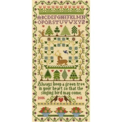 Image of Bothy Threads Cross Stitch Kit Green Tree