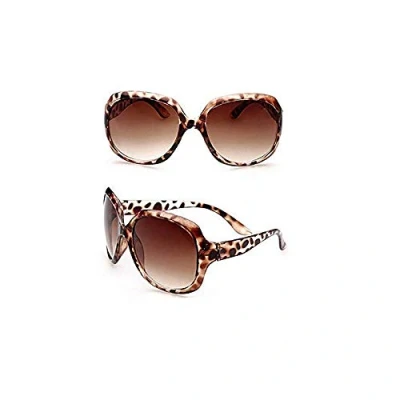 Image of Large Oversized Ladies Women Sunglasses Desinger Big Frame Retro Vintage Leopard Fashion Shades Eyewear Classic Designer Style
