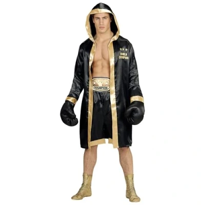 Image of Widmann 11011292 Adult Boxer World Champion Costume, Multicoloured, M L