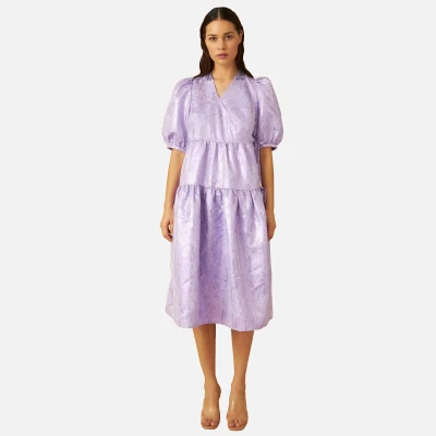 Image of CRAS Mikacras Jacquard Wrap Dress EU 36/UK 8
