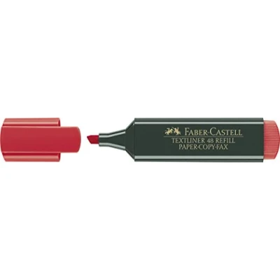 Image of Faber Castell 48 21 Text Liner Red (Pack of 10)