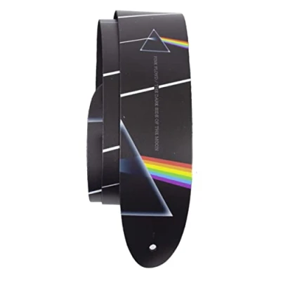 Image of Perri&#039;s Leathers Ltd. Guitar Strap Direct To Leather Official Licensing PINK FLOYD Adjustable For Acoustic/Bass/Electric Guitars Made in Canada (DTL25PF 11000)