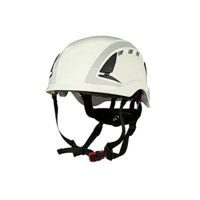 Image of 3M SecureFit X5000 Safety Helmet, Vented, Reflective, CE, White, X5001V CE