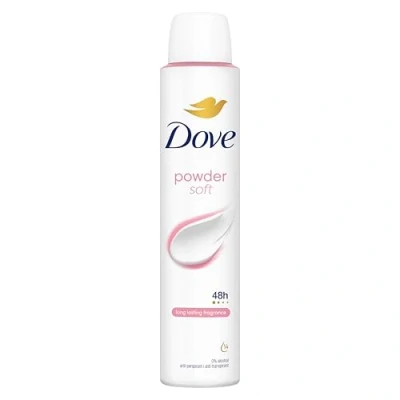 Image of Dove Powder with ¼ moisturising cream Anti perspirant Deodorant Spray for 48 hours of protection 6 x 200 ml