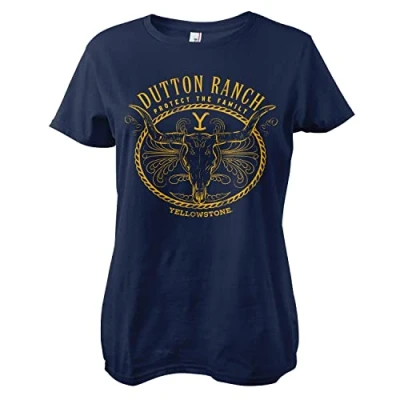 Image of Yellowstone Officially Licensed Protect The Family Women T Shirt (Navy), Small