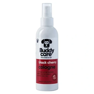 Image of Buddycare Dog Cologne Black Cherry 200ml Fruity and Bold Scented Refreshes Between Washes