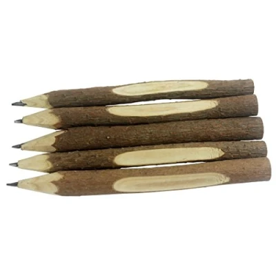 Image of Gullor 5PCS Branch and Twig Graphite Wooden Pencils