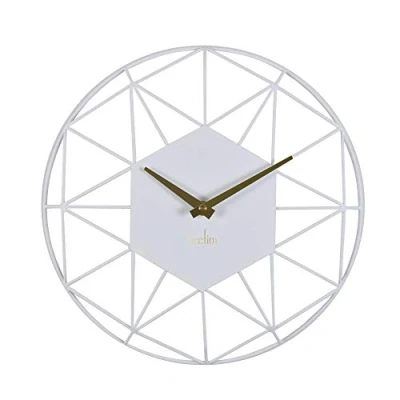 Image of Acctim 29572 Alva quartz wall clock with white wire dial