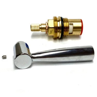 Image of Franke Olympus, Basel, Filterflow Kubus Compatible Hot Tap Handle Lever and Cartridge (Chrome)