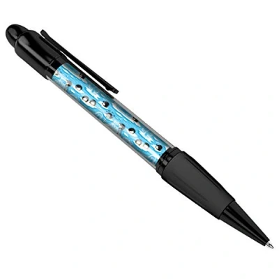 Image of 1 x Fun Cartoon Penguins Penguin Blue Water Black Ballpoint Pen Student #3174