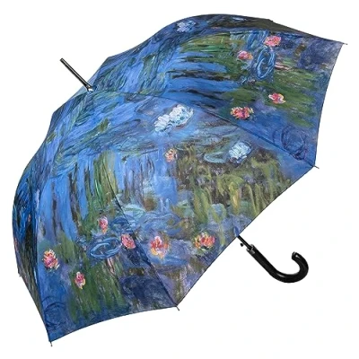 Image of VON LILIENFELD Umbrella Claude Monet Water Lilies Automatic Open stable windproof