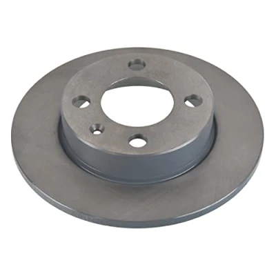 Image of 6N0615601A, 6N0615601B Brake disc BLUE PRINT ADV1843133 Rear Axle 230mm 9mm 4 Hole 100mm solid Coated VOLKSWAGEN: Lupo / 3L, Polo III Hatchback