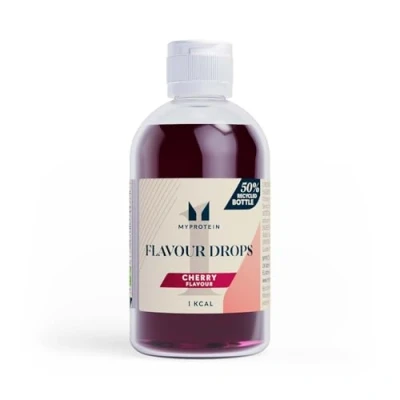 Image of MyProtein FlavDrops Cherry, 50ml Zero Calorie Flavor Drops for Protein Shakes, Smoothies, and Meal Replacements