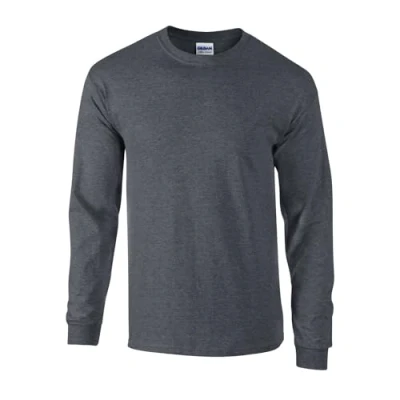 Image of gildan Ultra Cotton Adult T Shirt, Dark Heather, L