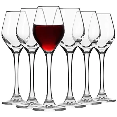 Image of Krosno Liquor Glasses Set of 6 Pieces 60 ml Splendour Collection Vodka Ideal for Home, Restaurant, Events &amp; Parties Dishwasher Safe