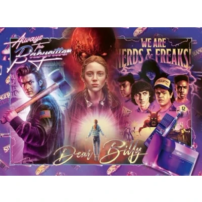 Image of Ravensburger Stranger Things Merchandise &amp; Gifts 300 Piece Jigsaw Puzzle for Men and Women Ages 8 Years Up