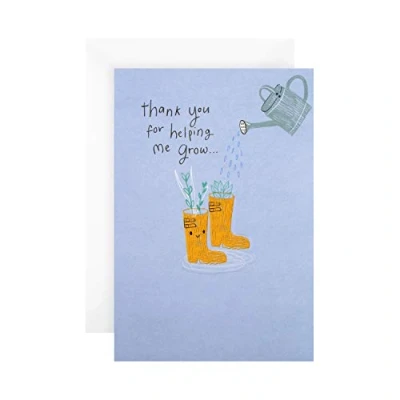 Image of Hallmark Thank You Card Cute Illustrated Wellingtons &#039;State of Kind&#039; Design