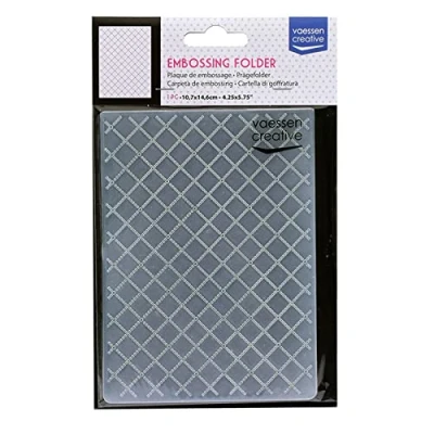 Image of Vaessen Creative Embossing Folder, Barbed Wire 5,7x4,25x0,19 inches, 1 Unit, for Birthday, Birth, Christmas Cards and Paper Crafts