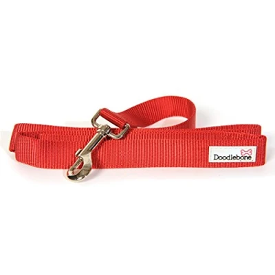 Image of Doodlebone Bold Nylon Lead Red Small 15mm X1.3m