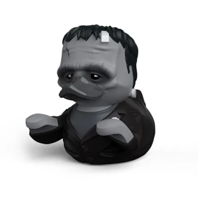 Image of TUBBZ First Edition: Universal Monsters Black and White Frankenstein Cosplaying Horror Rubber Duck Vinyl Figure