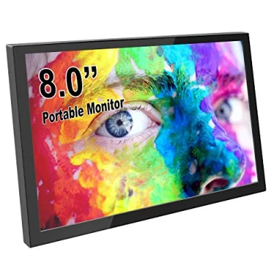 Image of ELECROW For Raspberry Pi Screen, 8 inch Portable Small Monitor 1280x800 Resolution IPS LCD Screen Mini Competible Pi, Laptop, PC, Game Consoles