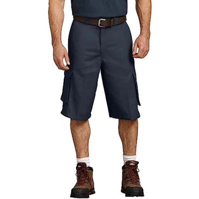 Image of Dickies Men&#039;s 13&quot; Loose Fit Twill Cargo Short Big, Dark Navy V1, 34