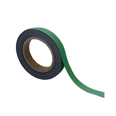 Image of Magnetic Steel Easy Wipe Tape, Thin &amp; Flexible, Cut to Fit Strip, Magnetic, High Visible Identification. Suitable For All Non Surfaces (Green 20mm x 10m)
