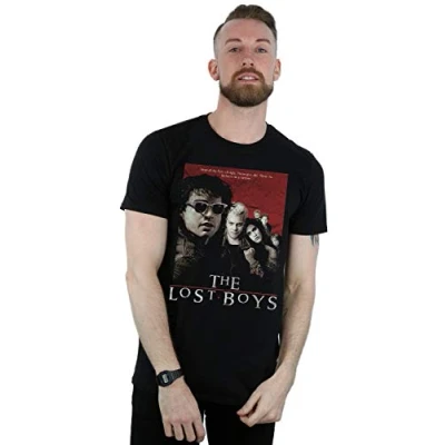 Image of Absolute Cult The Lost Boys Men&#039;s Distressed Poster T Shirt Black XXX Large
