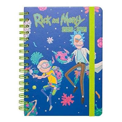 Image of Erik Rick and Morty Academic Diary 2020 2021 A5 Week to View, Mid Year 12 Months