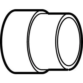 Image of OSMA 2S403E Olive 50mm PVC U Boss Adaptor Solvent Weld