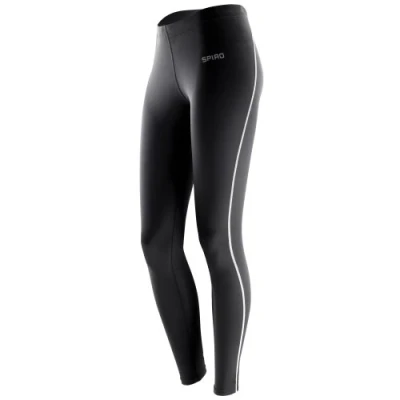 Image of Spiro Ladies/Womens Bodyfit Performance Base Layer Leggings (XL 2XL) (Black)