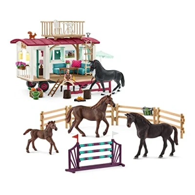 Image of Schleich 72141 Secret training at the caravan Horse Club Toy Playset for children aged 5 12 Years