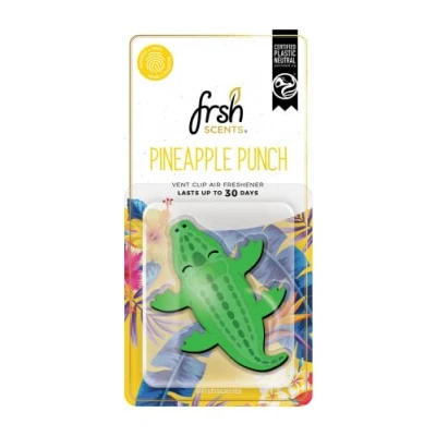 Image of FRSH Scents VO006 Pineapple Punch 3D Crocodile Vent Clip for Cars Lifespan up to 30 Days Single Pack