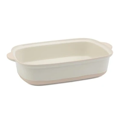 Image of Jamie Oliver Big Love Epic Roaster With Handles and Indented Rim, Oven To Table Stoneware Transparent Glaze, Dishwasher, Microwave, safe, 39x25x8CM