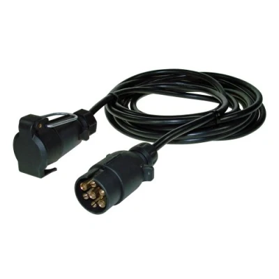 Image of Maypole 7 Pin 3 m Straight Extension Lead (Plug To Socket), for Trailer Lighting