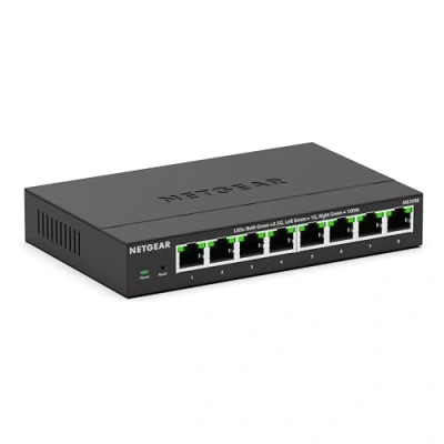 Image of NETGEAR 8 Port 2.5GB Switch MS308E, Multi Gigabit Managed Ethernet Switch, 5 x 1G and 2.5G Ports, Desktop or Wall Mount