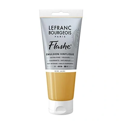 Image of Lefranc Bourgeois Acrylic Vinyl Emulsion, Yellow Ochre, 1 stück (1er Pack)