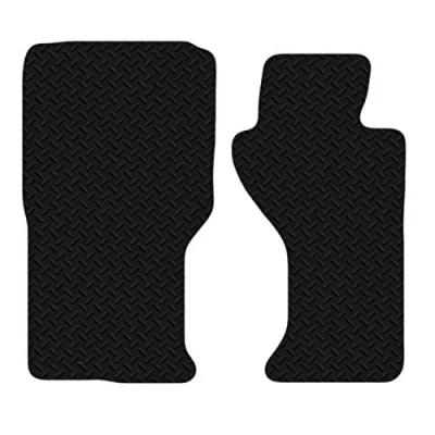 Image of Carsio Car Mats For Mazda MX5 2015+ Onwards 3mm 2pc Set Tailored Fit Rubber Floor Mat Complete Accessory Black Custom Fitted Anti Slip Backing, Heavy Duty &amp; Waterproof