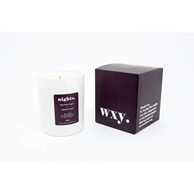 Image of WXY. Classic 7oz Candle NIGHTS Bourbon Sugar &amp; Tobacco Leaf