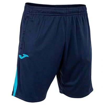 Image of Joma Men&#039;s Bermuda Man Championship VII Shorts, Navy, Turquoise, Fluorescent, 8 9 Years