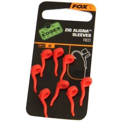 Image of Fox Zig Aligna Sleeves Only Pack Of 8 For Carp Fishing: Red