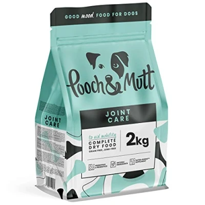 Image of Pooch &amp; Mutt Joint Care, Complete Grain Free Dry Dog Food for Mobility Support, Salmon and Sweet Potato, 2kg