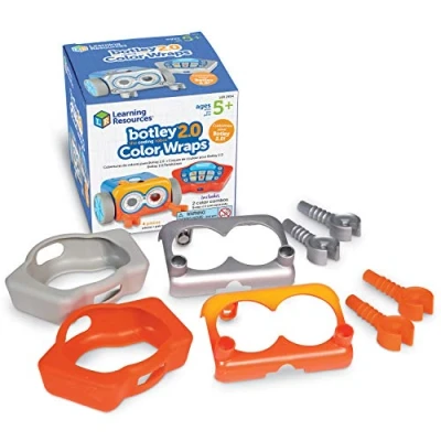 Image of Learning Resources LER2954 BOTLEY 2.0 Color Wraps: RED &amp; Silver Pack, Multi Coloured