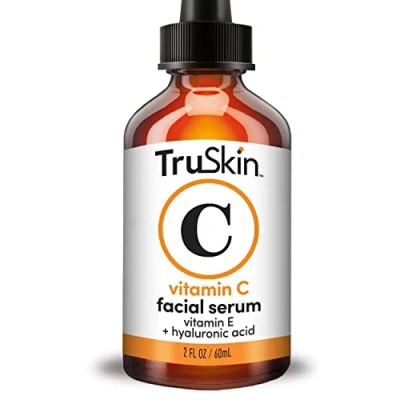 Image of TruSkin Vitamin C Serum for Face Anti Aging with C, Hyaluronic Acid, E Brightening Dark Spots, Even Skin Tone, Eye Area, Fine Lines &amp; Wrinkles, 2 Fl Oz 60 ml