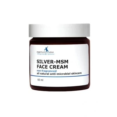 Image of argentum plus Silver MSM Face Cream non Fragranced 60 ml Light, greasy moisturizer with Rosehip Seed Oil and Provitamin B5