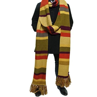 Image of Doctor WHO Scarf 18ft Long Season 16 17 Official BBC Fourth by LOVARZI