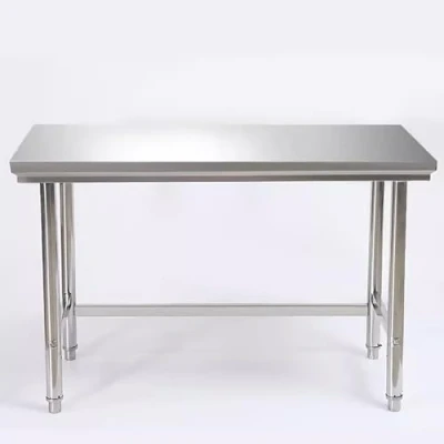 Image of MTSYXYM Stainless Steel Kitchen Prep,Work Table Commercial Worktable Workstation,Heavy Duty Work Bench For And Home,brushed process, greater stability, adjustable feet.